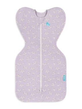 Love to Dream Pink and  Floral Sleep Swaddle Lilac Meadow